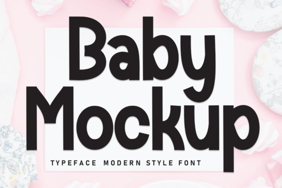Baby Mockup: A Handwritten Font That Feels Like a Warm Hello