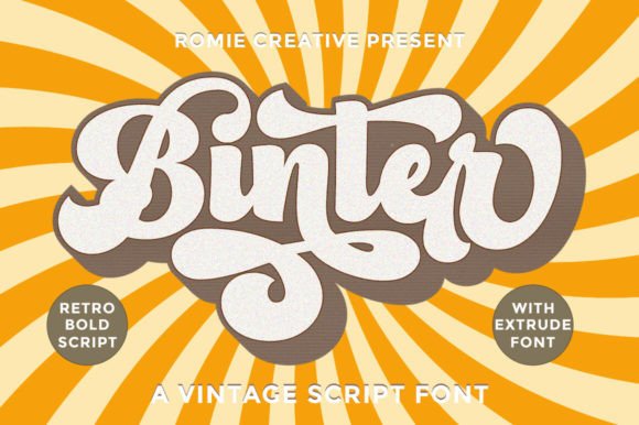 Binter: A Retro Script Font That Builds Brand Trust