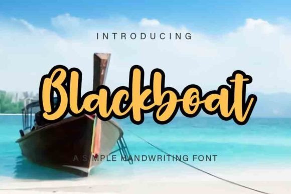 Blackboat: A Bold Script Font for Editorial Impact