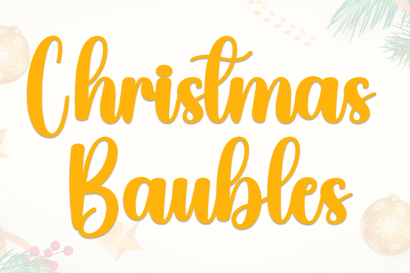 Christmas Baubles: A Warm, Handwritten Typeface for Thoughtful Design