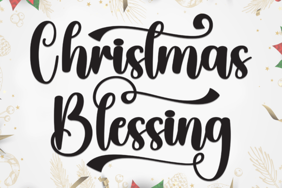 Christmas Blessing Font: A Timeless Script for Small Business Branding