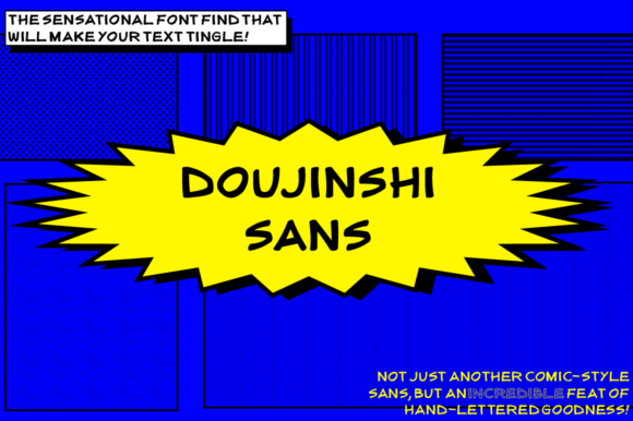 Doujinshi Sans - Hollow: A Handwritten Display Font for Scroll-Stopping Campaigns