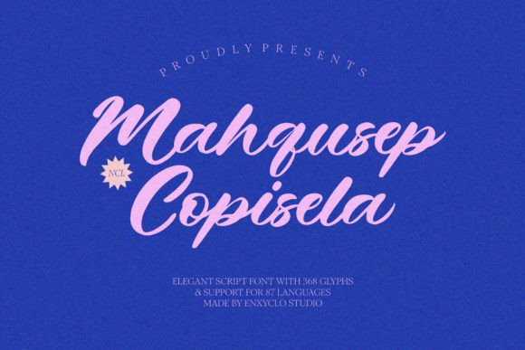Mahqusep Copisela: A Pop-Elegant Script Font for Real Branding