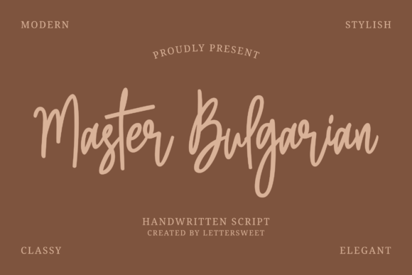 Master Bulgarian: A Premium Script Font That Elevates Real Branding
