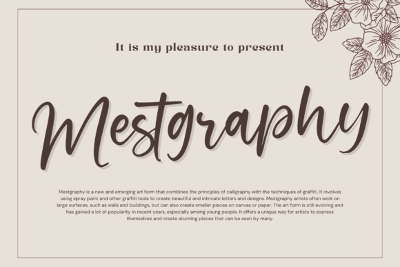 Mestgraphy: A Bold Display Font for Creative Digital Brands