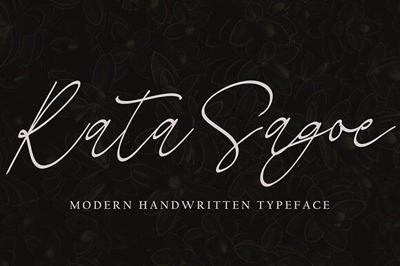 Rata Sagoe: A Fresh Script Font for Thoughtful Web Design
