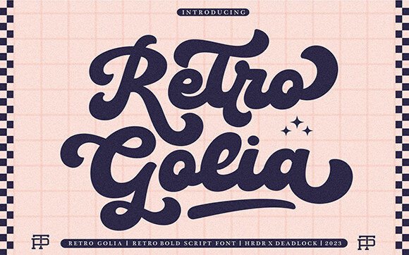 Retro Golia: A Handwritten Script Font That Elevates Small Business Branding