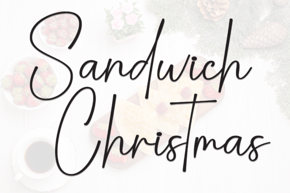 Sandwich Christmas: A Friendly Handwritten Font for Campaigns