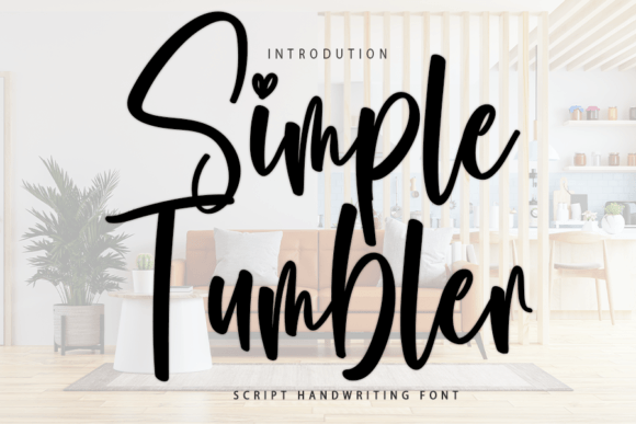Simple Tumbler: A Handwritten Script Font for Digital Branding