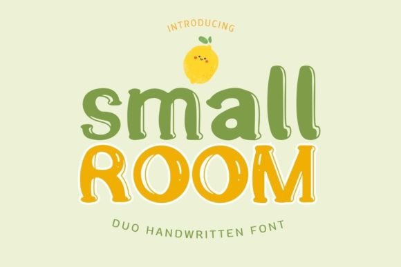 Small Room Duo: A Playful, Romantic Font for Small Business Branding