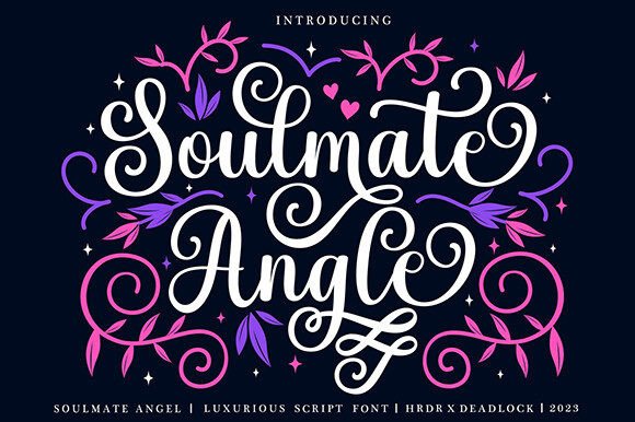 Soulmate Angel: A Romantic Handwritten Font for Makers