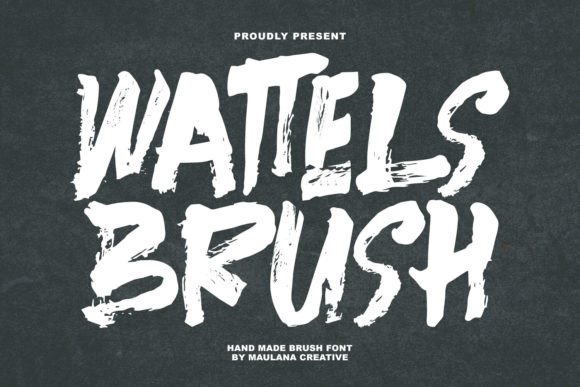 Wattels Brush: A Handmade Script Font That Feels Like Real Ink
