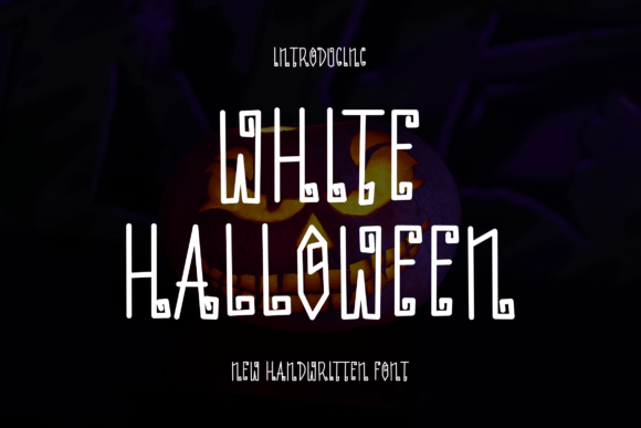 White Halloween: A Handwritten Script Font for Spooky Digital Branding