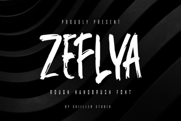 Zeflya Font Brushee: A Textured Script That Feels Handmade, Not Hand-Drawn